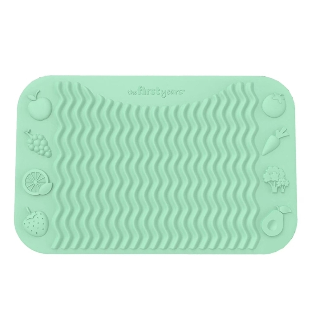 The First Years Silicone Placemat for Finger Foods, Mint Green